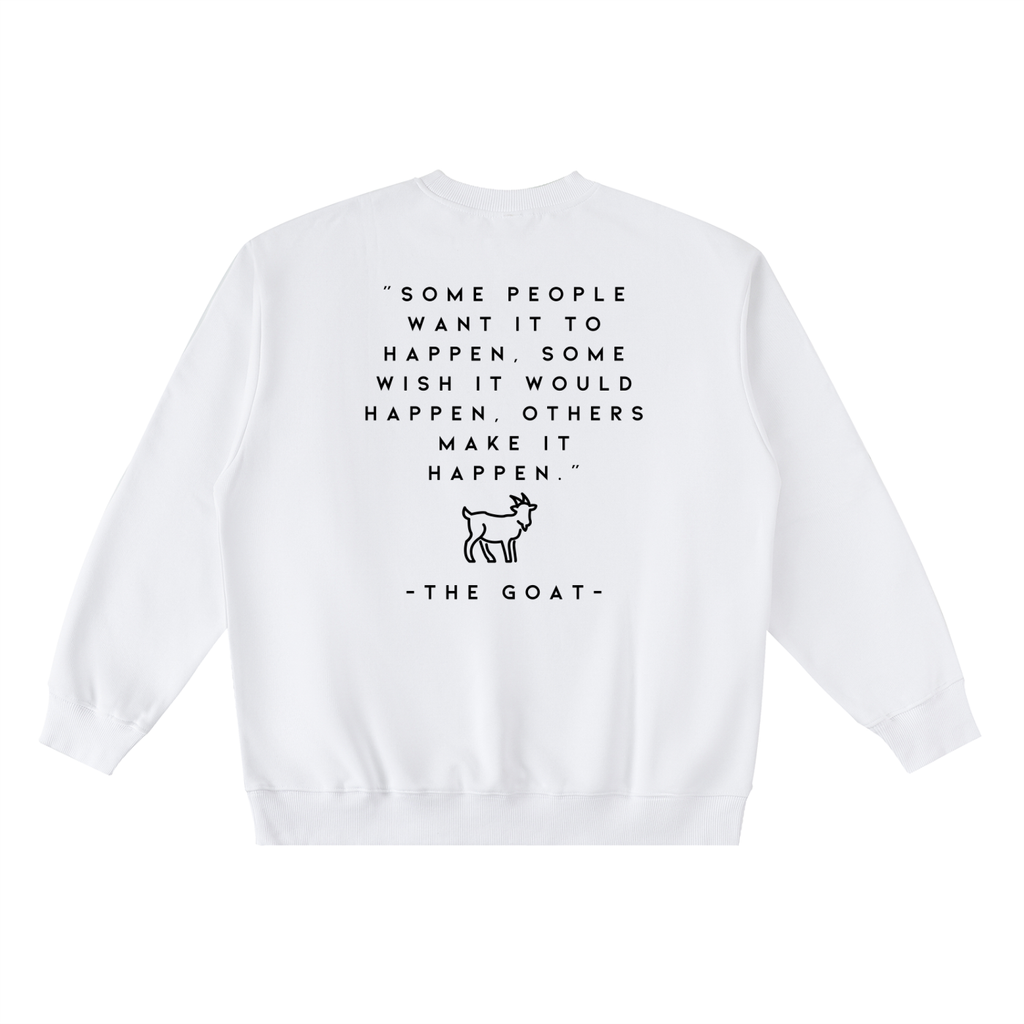 Ambition Oversized Crewneck Taped Sweatshirt Dark Logo 23
