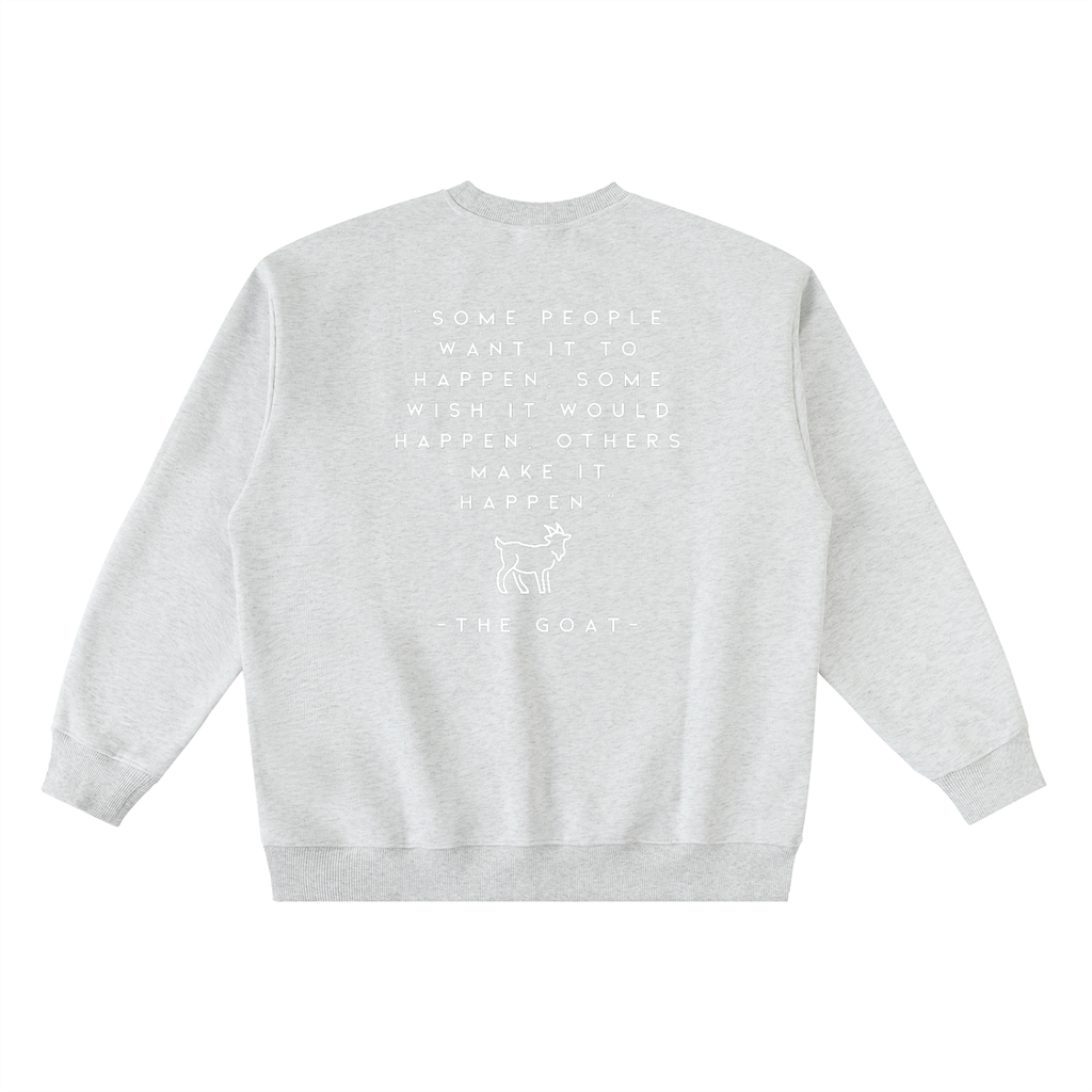 Ambition Oversized Crewneck Taped Sweatshirt Light Logo 23
