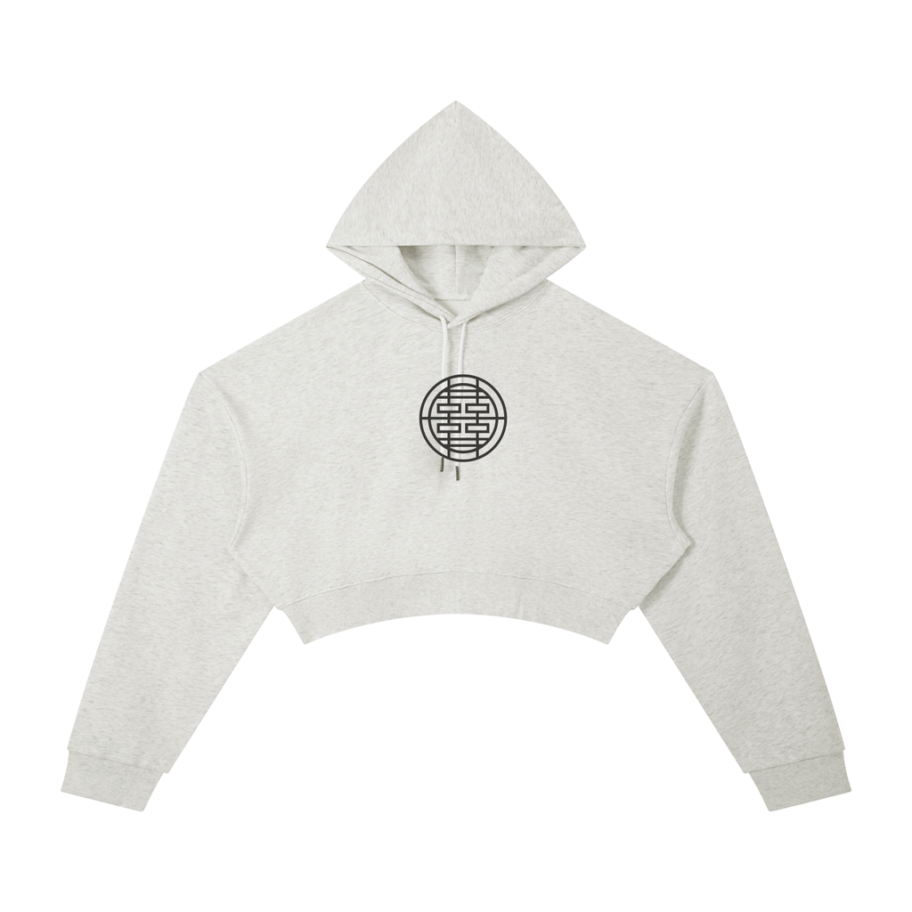 Amore Oversized Cropped Hoodie
