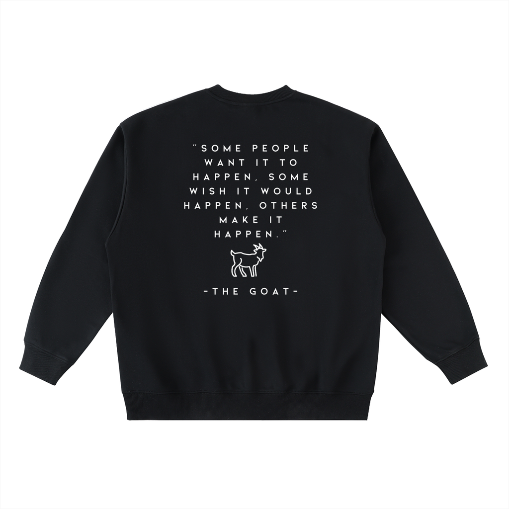 Ambition Oversized Crewneck Taped Sweatshirt Light Logo 23
