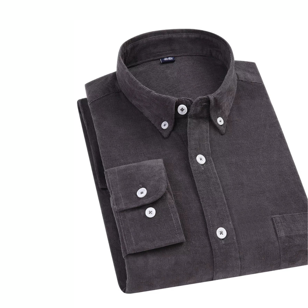 Men's Full Size Corduroy Long Sleeve