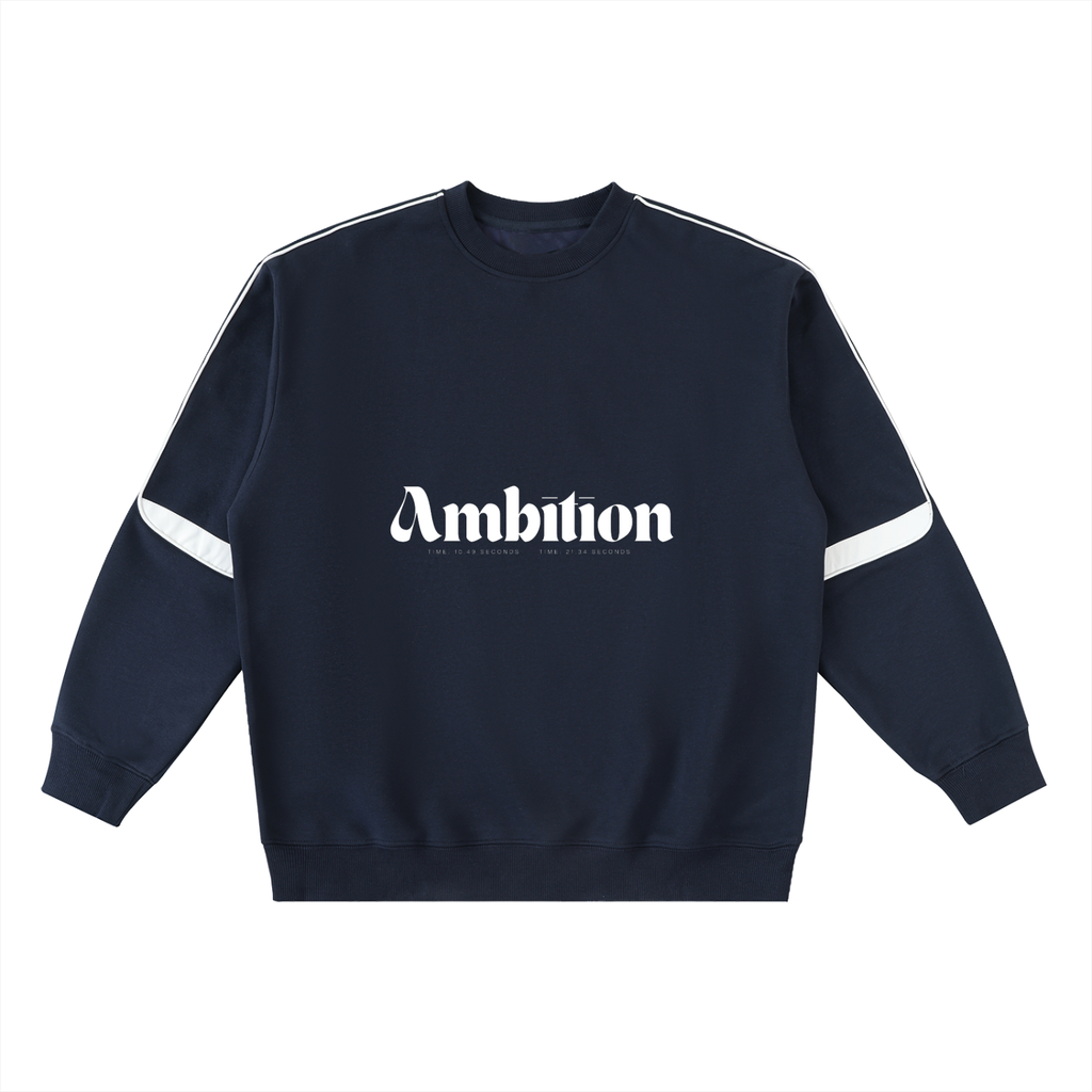 Women's Oversized Crewneck Taped Sweatshirt