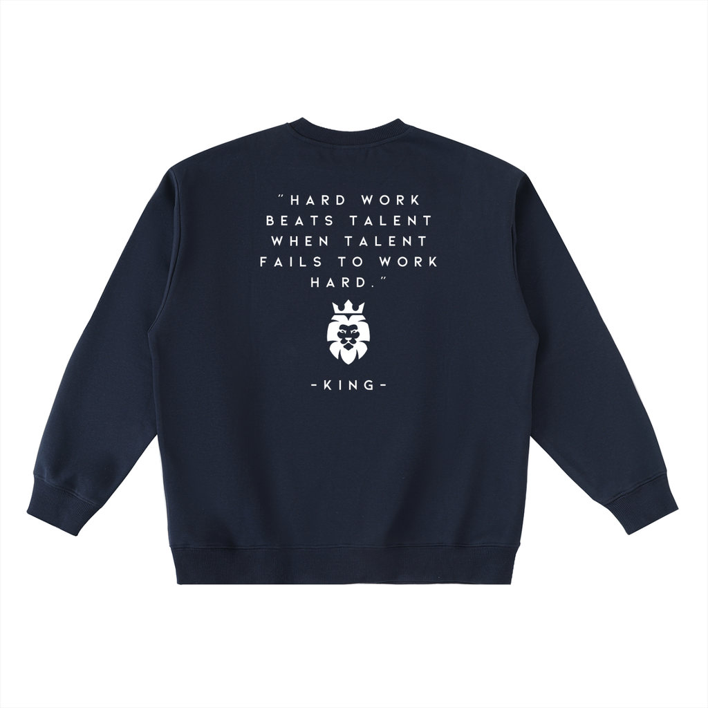 Ambition Oversized Crewneck Taped Sweatshirt Light Logo 23.6