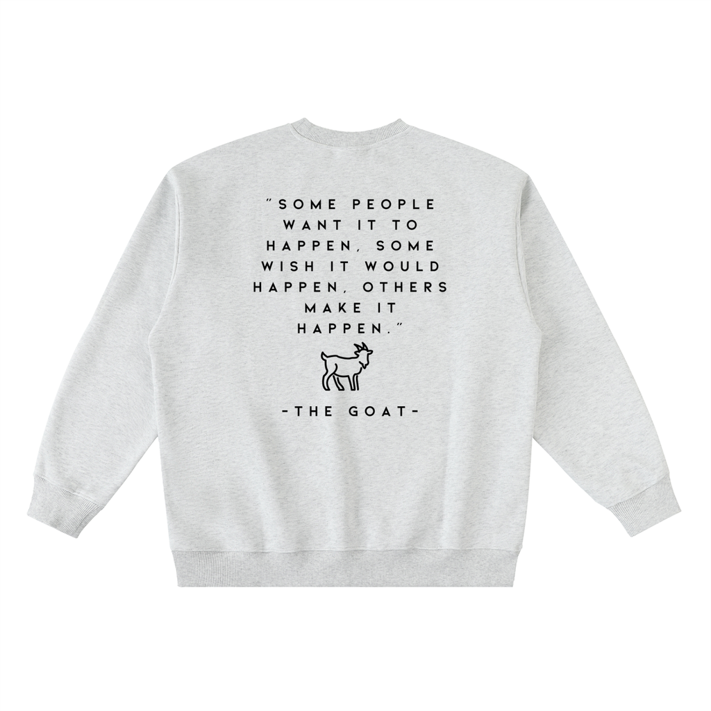 Ambition Oversized Crewneck Taped Sweatshirt Dark Logo 23
