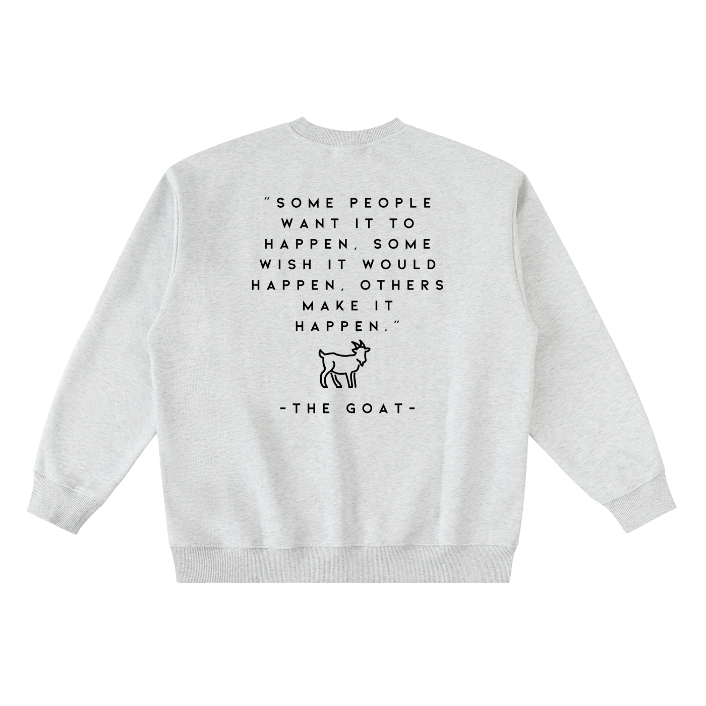 Ambition Oversized Crewneck Taped Sweatshirt Dark Logo 23