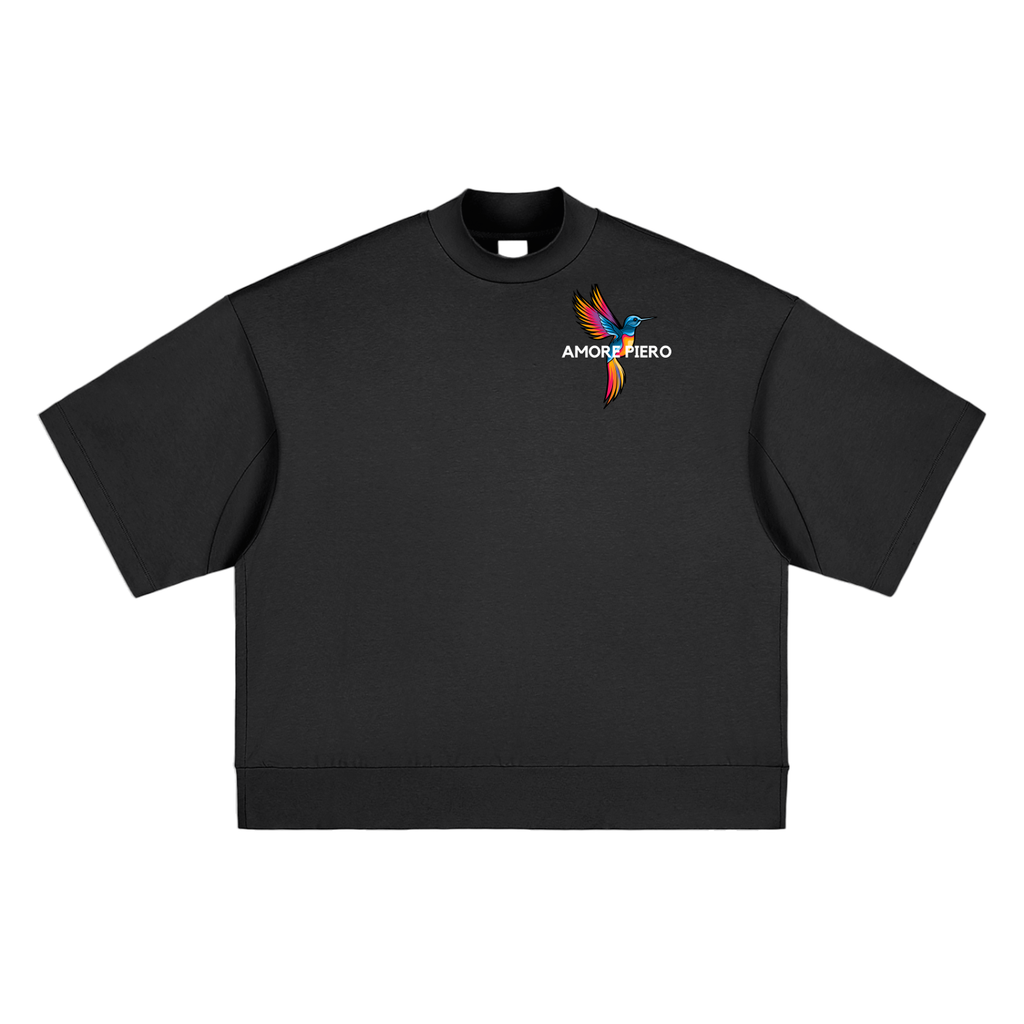 Heavyweight Oversized Mock Neck T-shirt