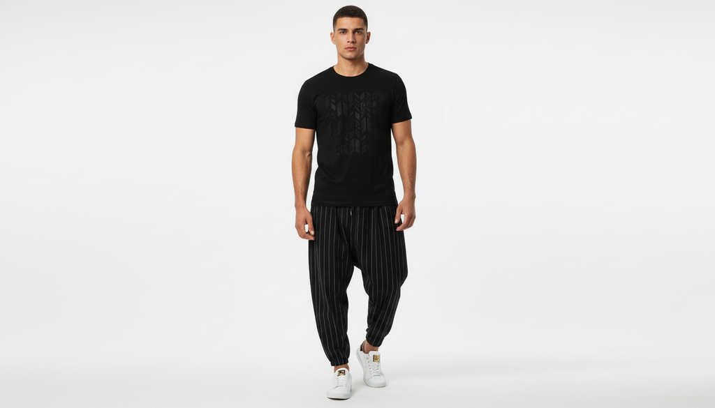 Striped Harem Pants