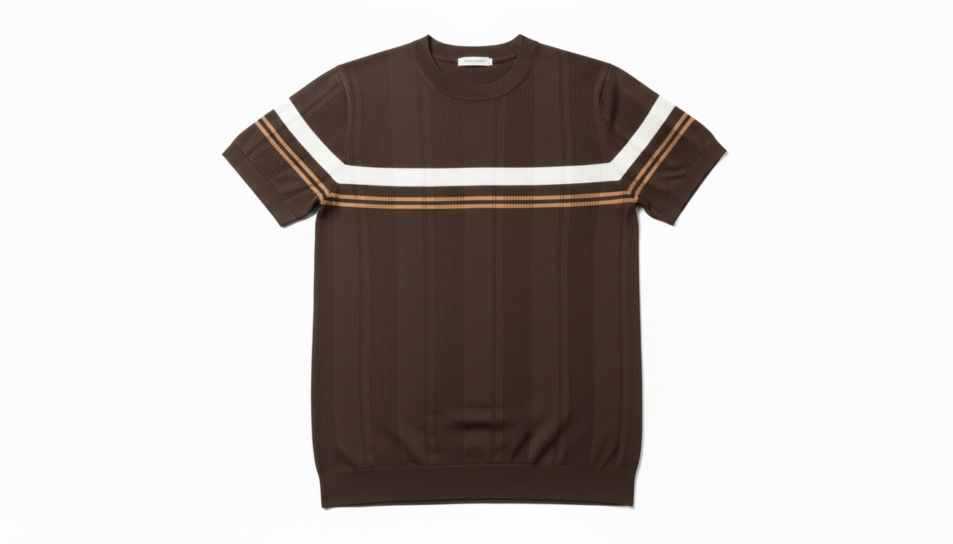 Plus Size Striped Short Sleeve Shirt