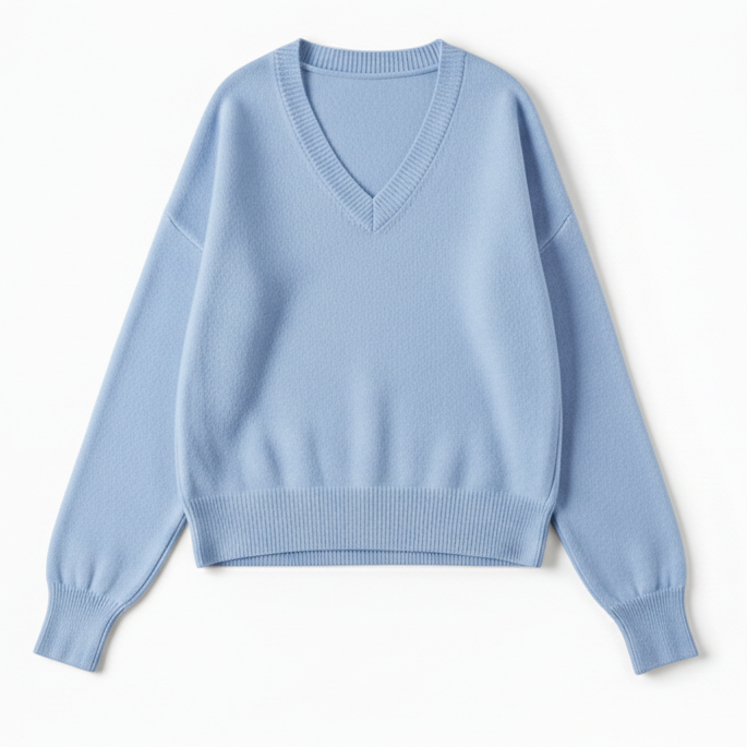 A/P V-Neck Loose Fit Sweater