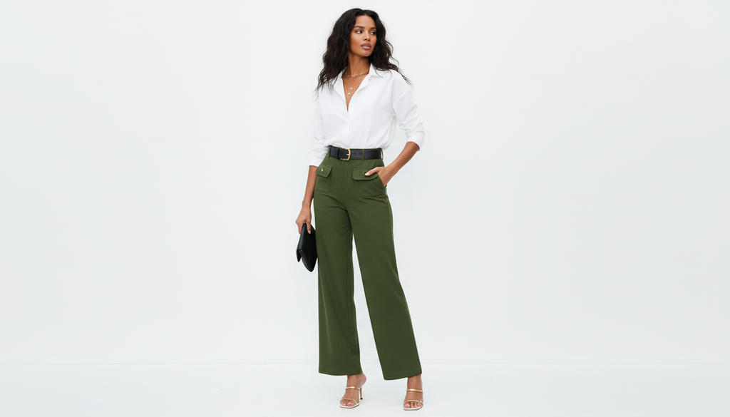 High Waist Wide Leg Pants