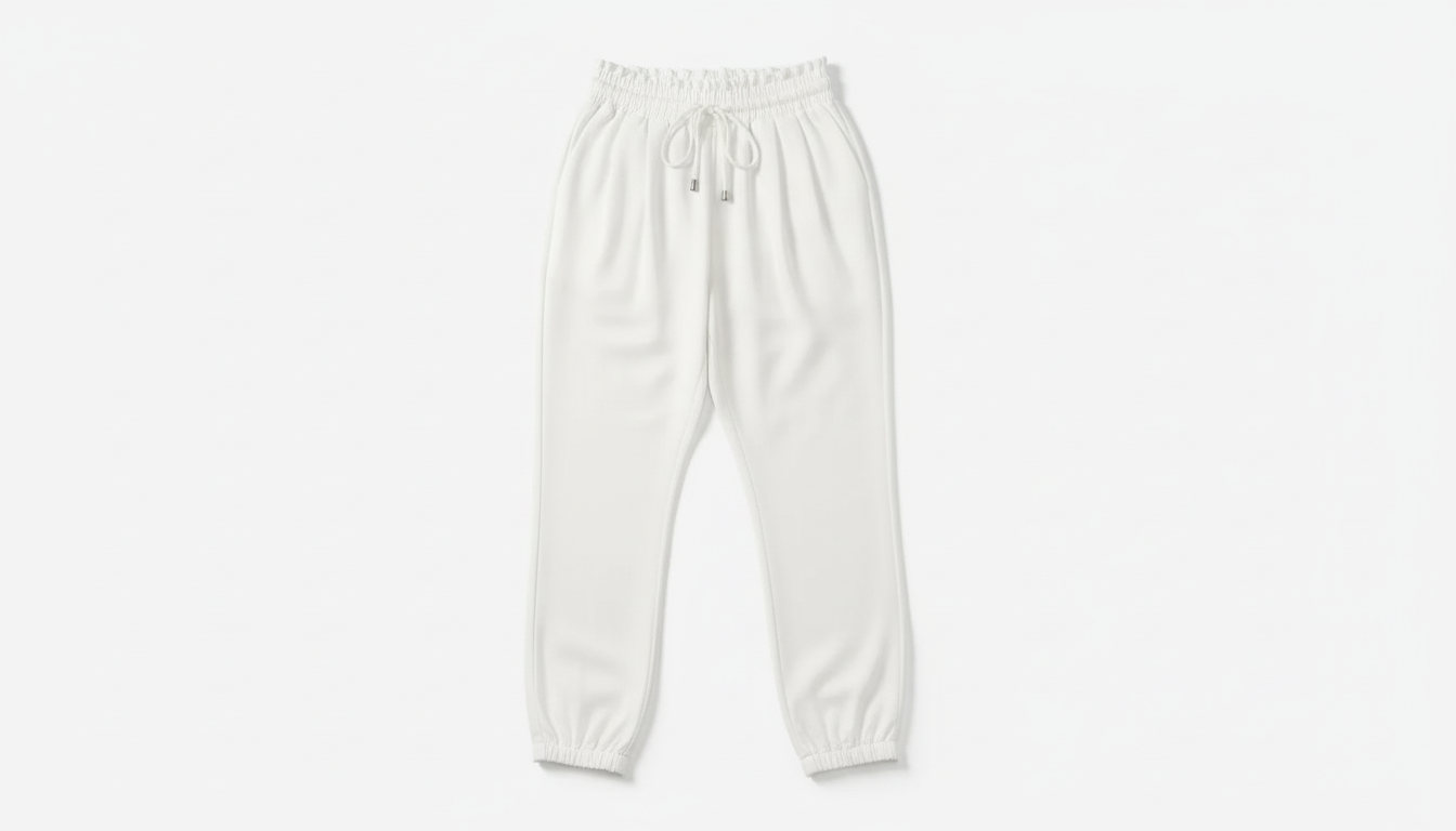 Drawstring Paper-bag Waist Cropped Joggers
