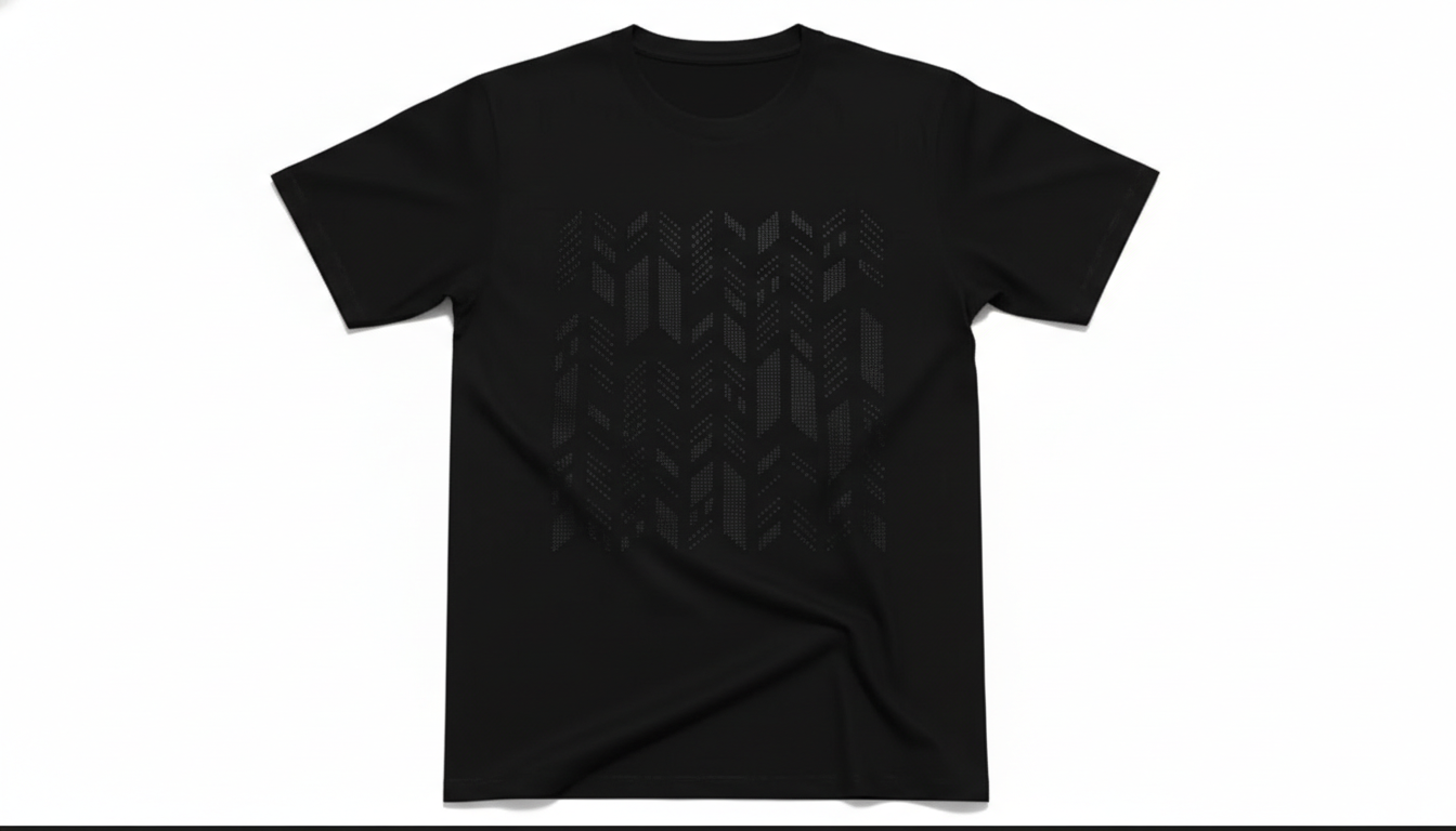 Round Neck Embroidered T-Shirt