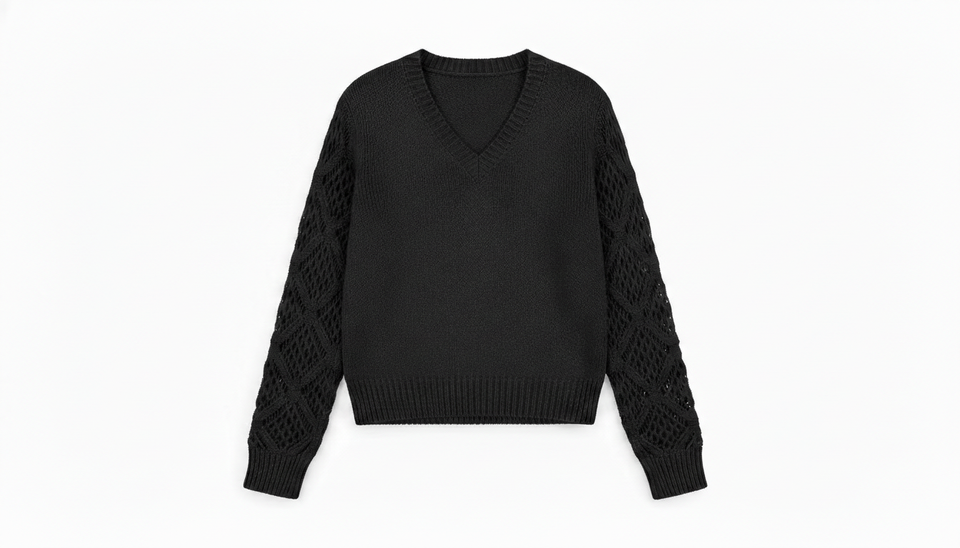 V-Neck Knit Sweater