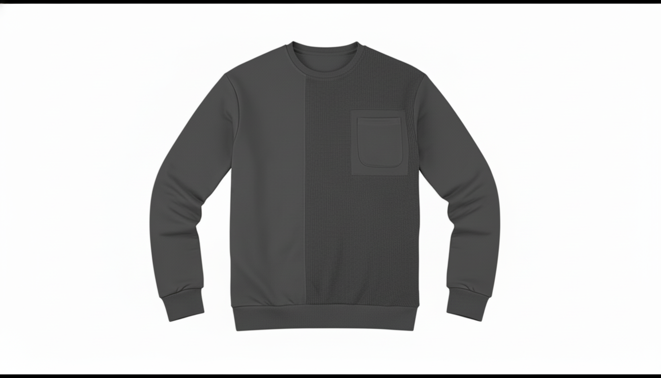 Men's Full Size Round Neck Long Sleeve Sweatshirt Plus Size