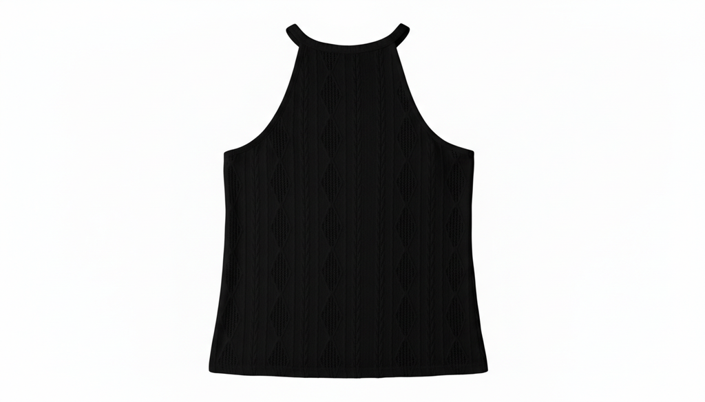 Textured Round Neck Tank