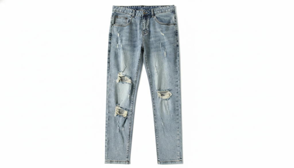 Distressed Slim Fit Jeans