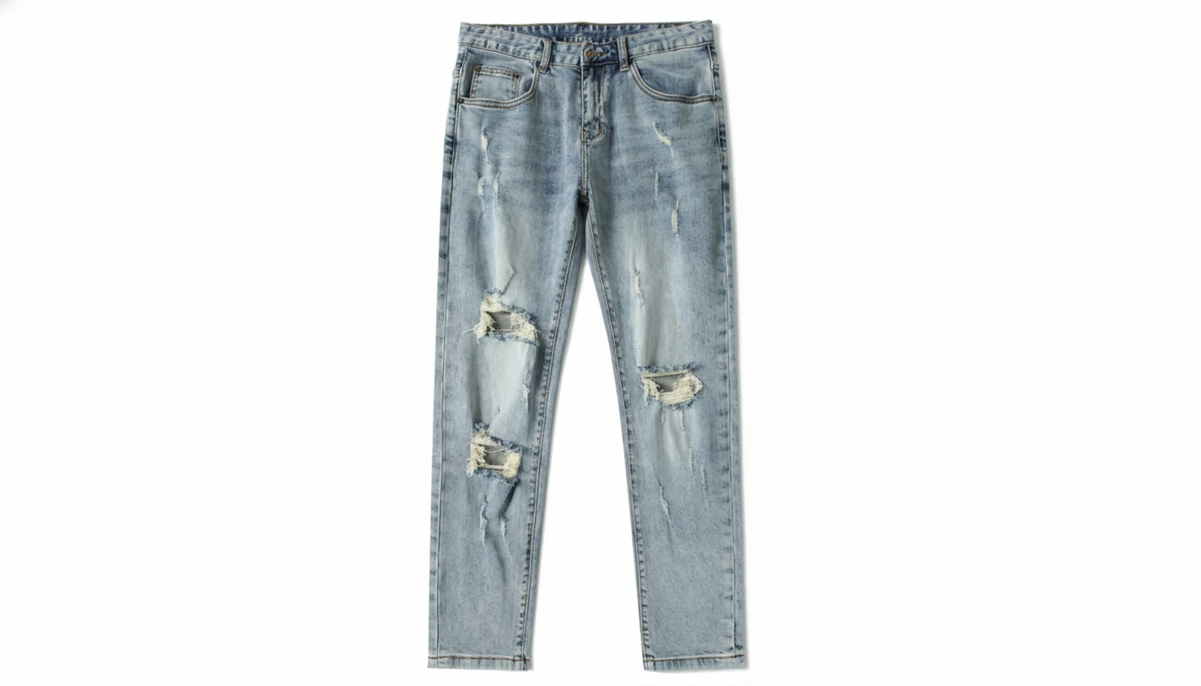 Distressed Slim Fit Jeans