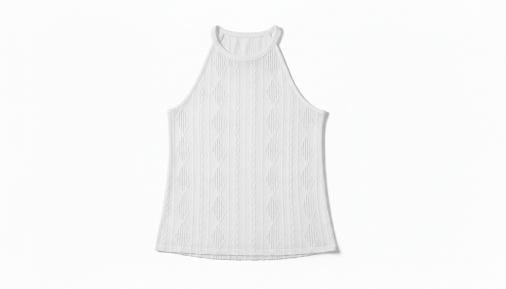 Textured Round Neck Tank