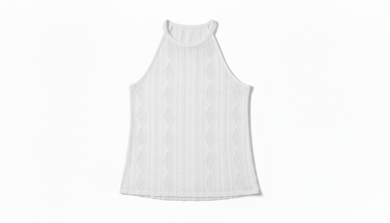 Textured Round Neck Tank