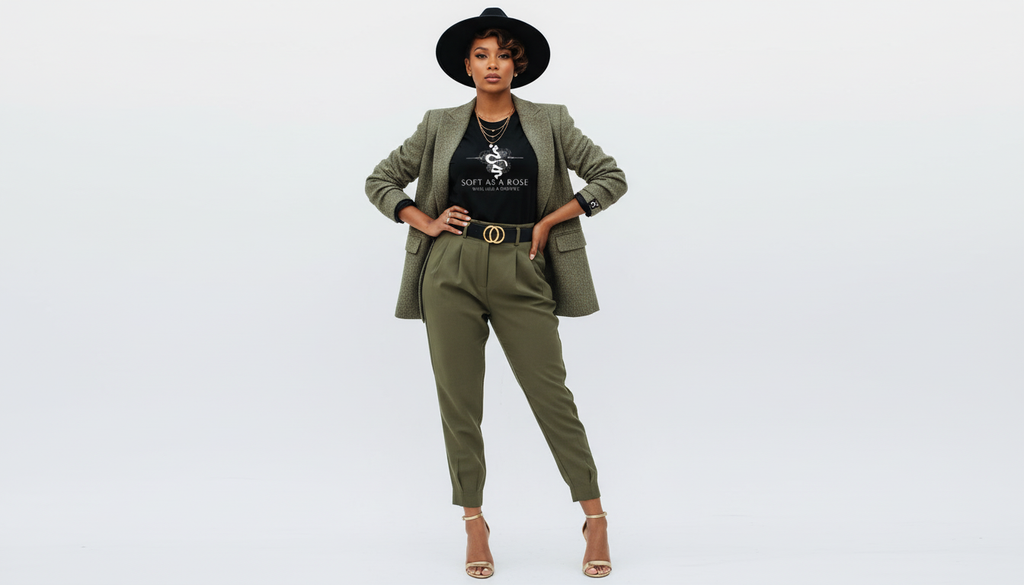 High Waist Cropped Pants
