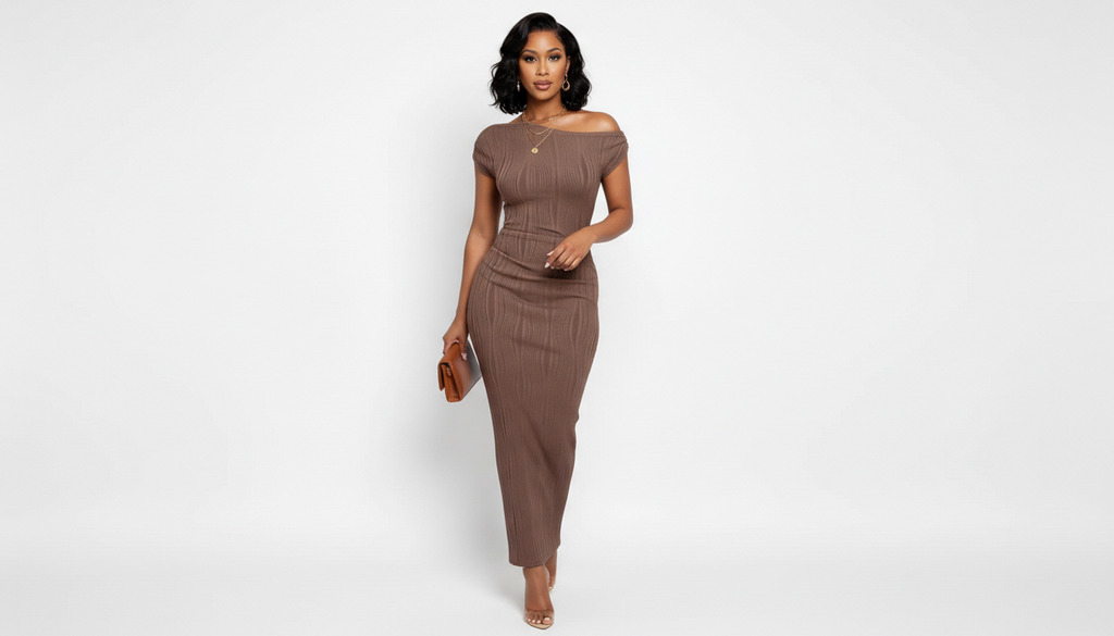 Single Shoulder Bodycon Dress