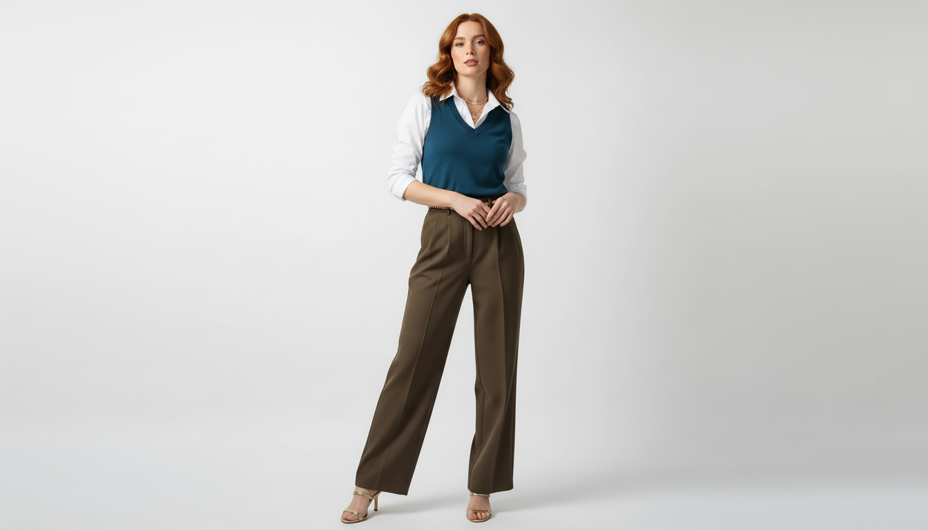 High-Waisted Wide Leg Pants