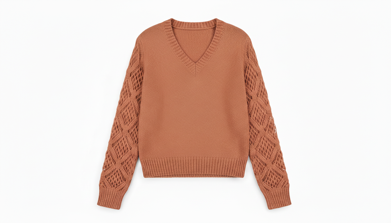V-Neck Knit Sweater