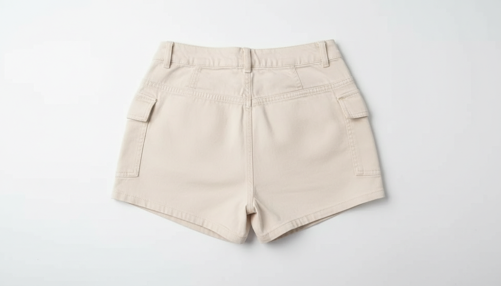 Waist Denim Cargo Shorts