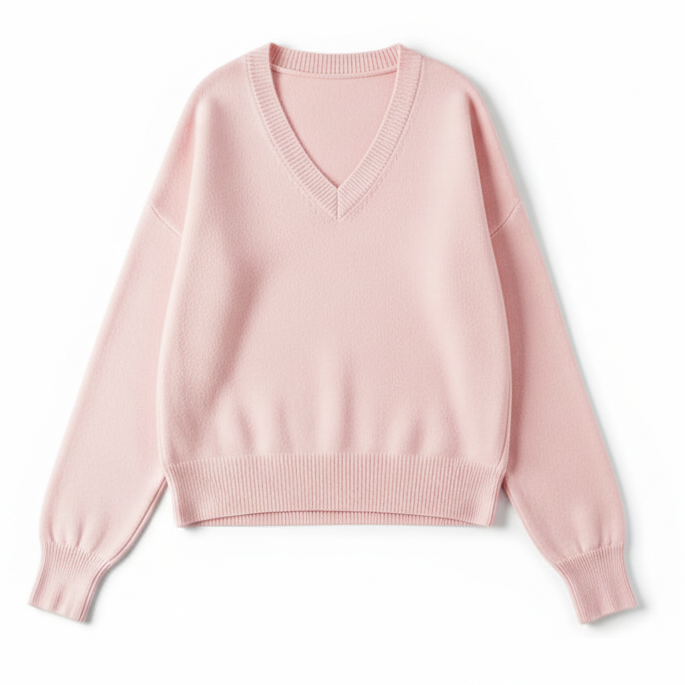 A/P V-Neck Loose Fit Sweater