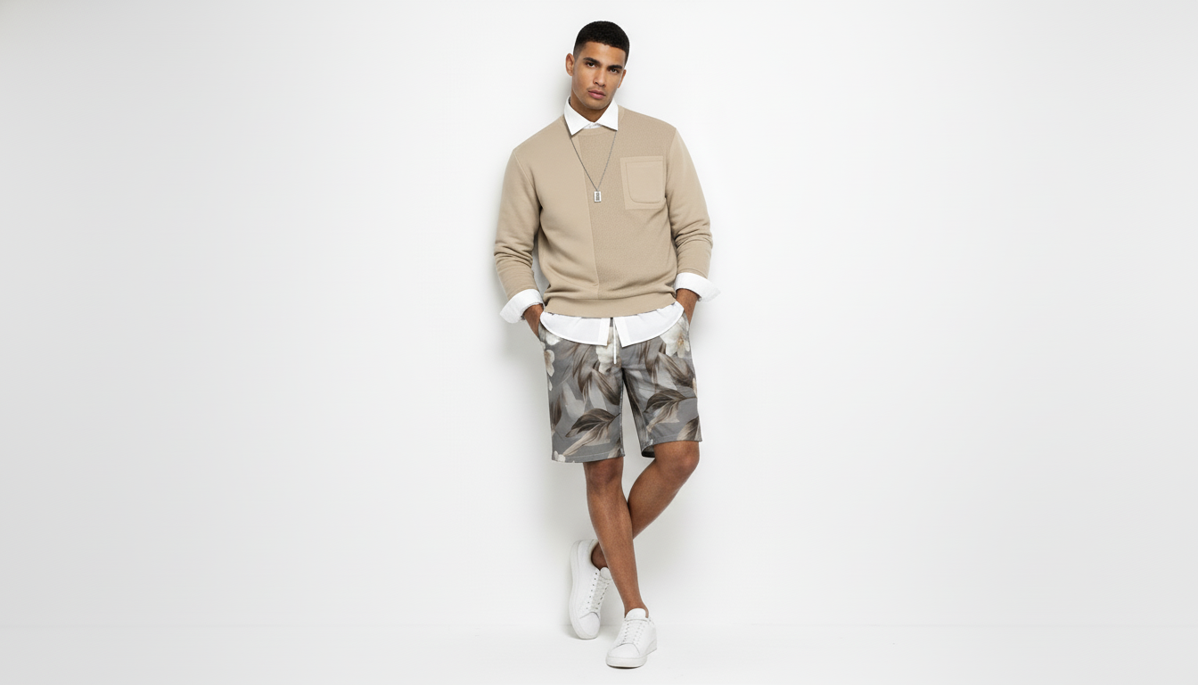 Men's Full Size Round Neck Long Sleeve Sweatshirt Plus Size