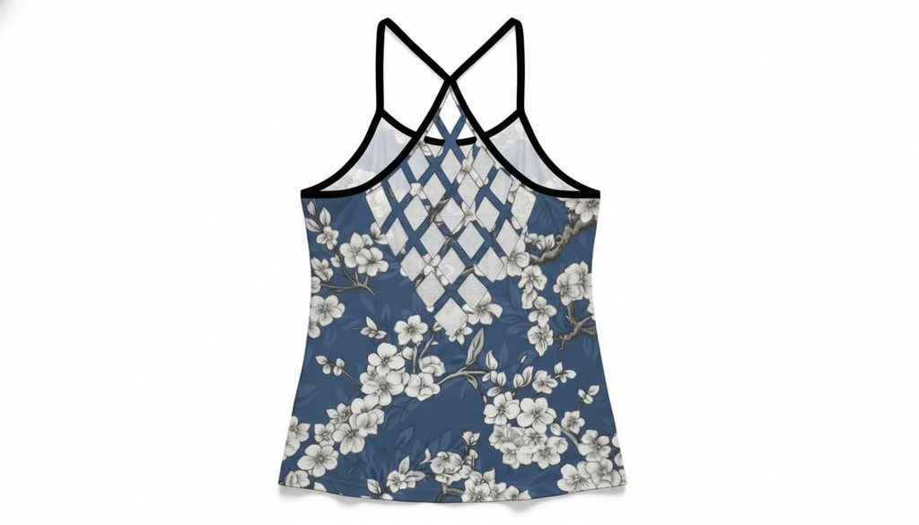 Criss-Cross Open Back Tank Top