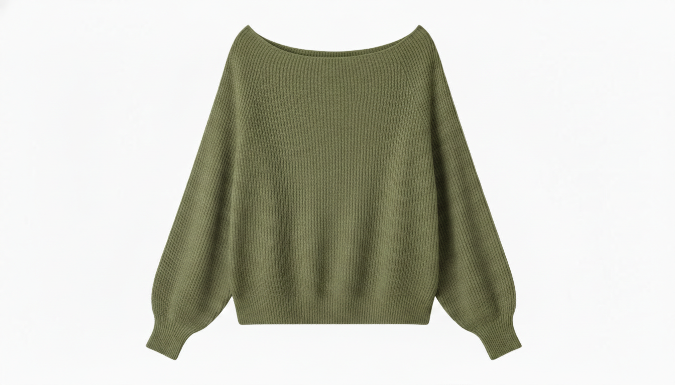 Single Shoulder Knit Sweater
