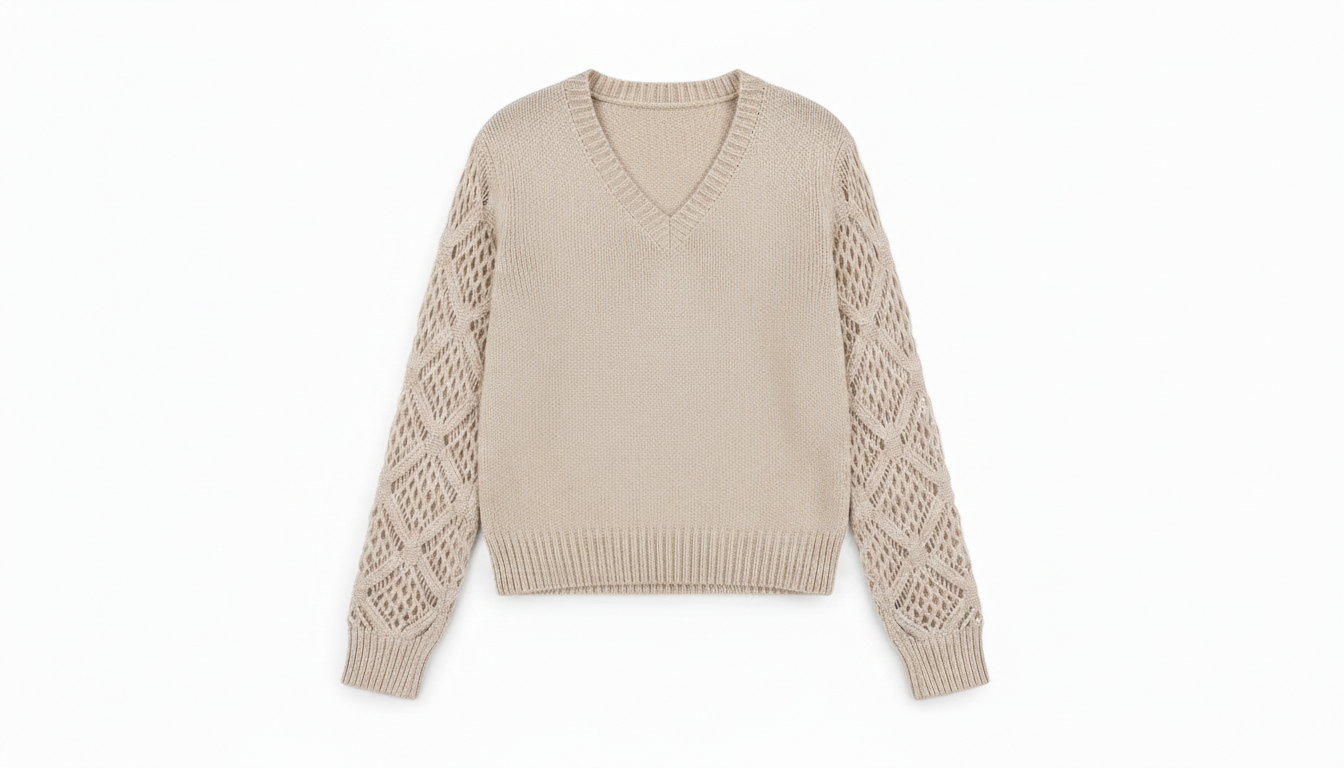 V-Neck Knit Sweater