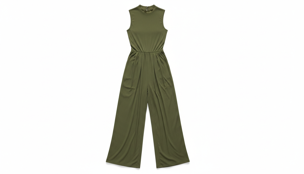 Sleeveless Wide Leg Jumpsuit