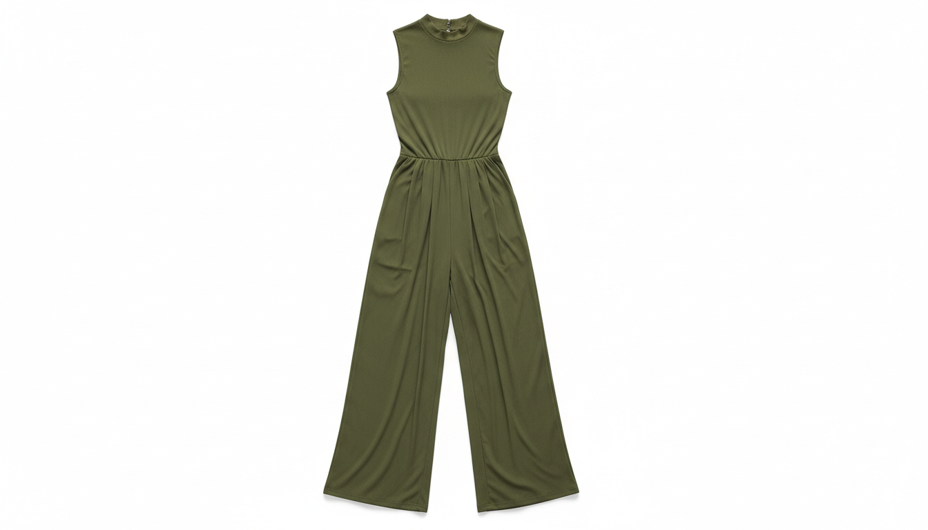 Sleeveless Wide Leg Jumpsuit