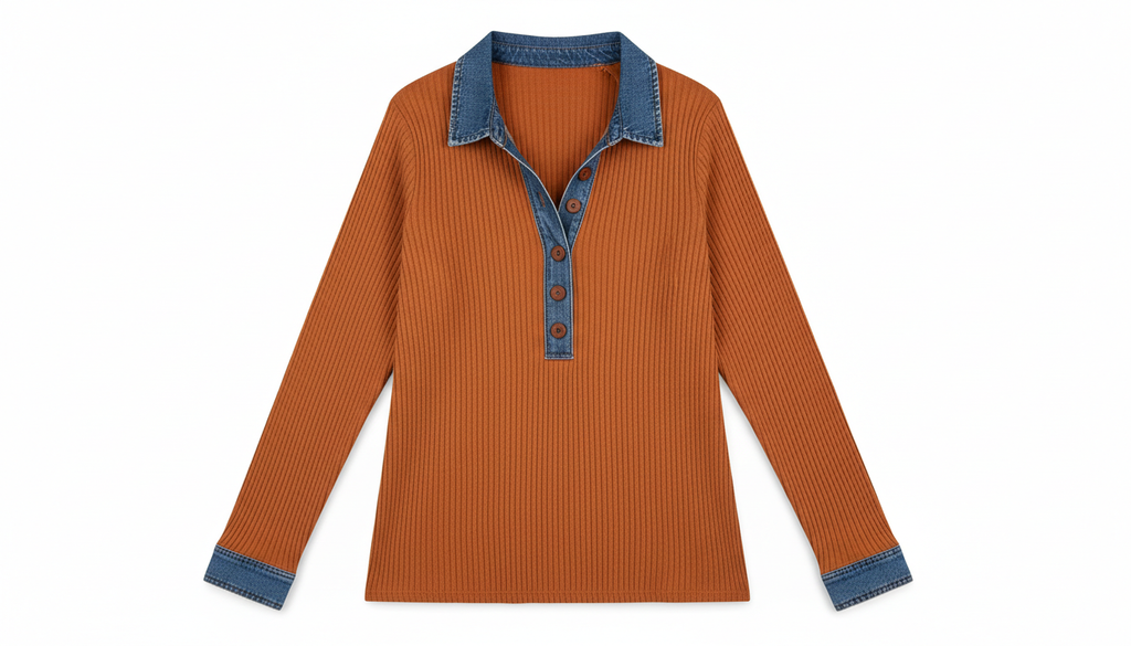 Detail Ribbed Knit Top