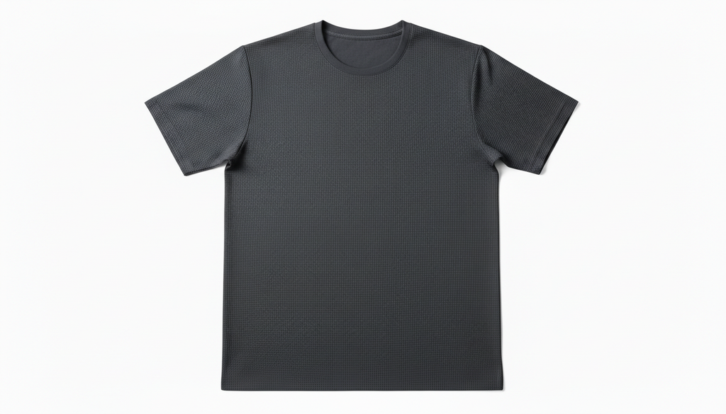 Men's Plus Size Breathable Texture Short Sleeve T-Shirt