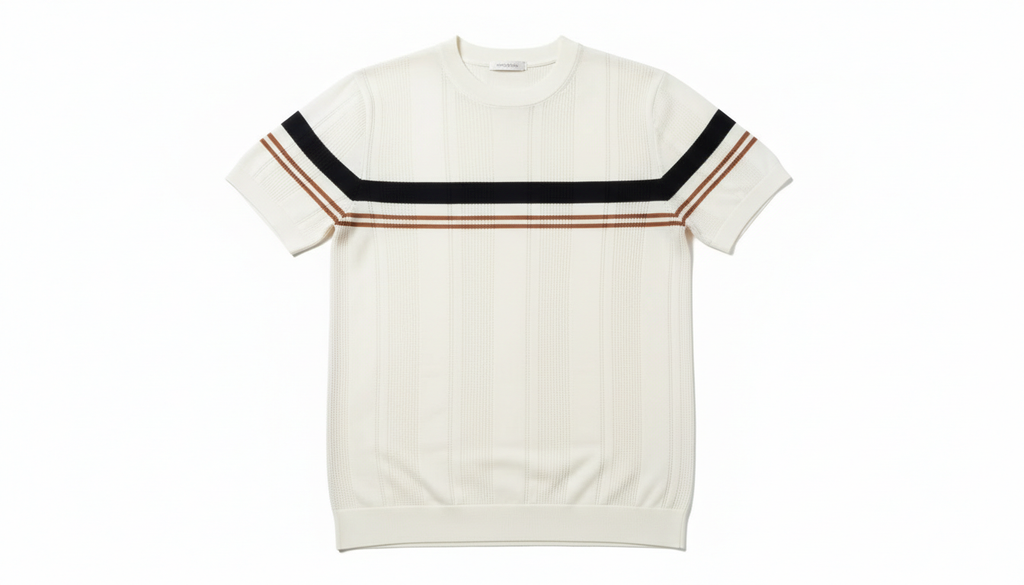 Plus Size Striped Short Sleeve Shirt