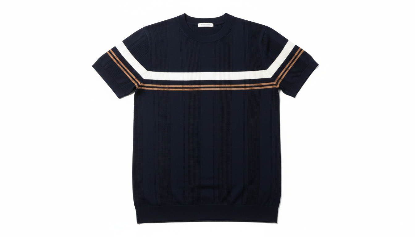 Plus Size Striped Short Sleeve Shirt