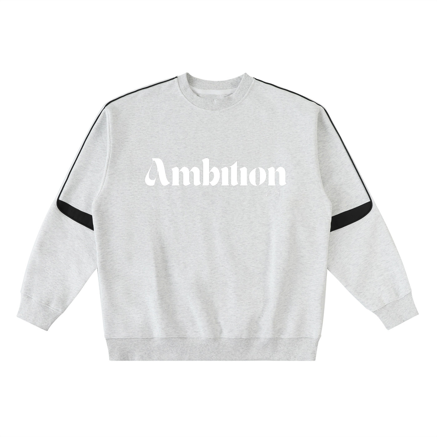 Ambition Oversized Crewneck Taped Sweatshirt Light Logo 23