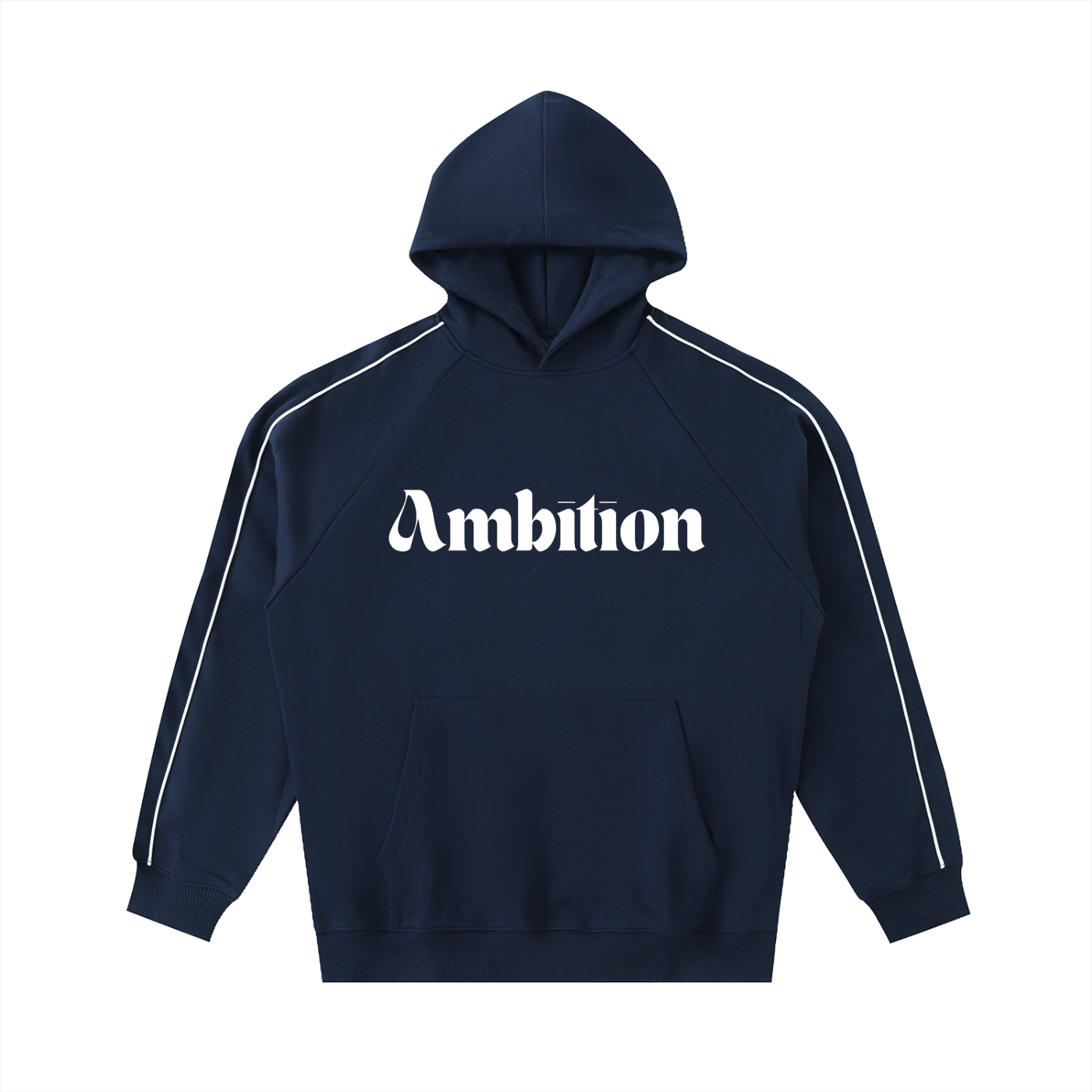 Ambition Contrast Piping Raglan Hoodie