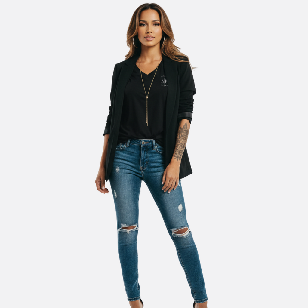 A/P Short Sleeve V-Neck T-Shirt
