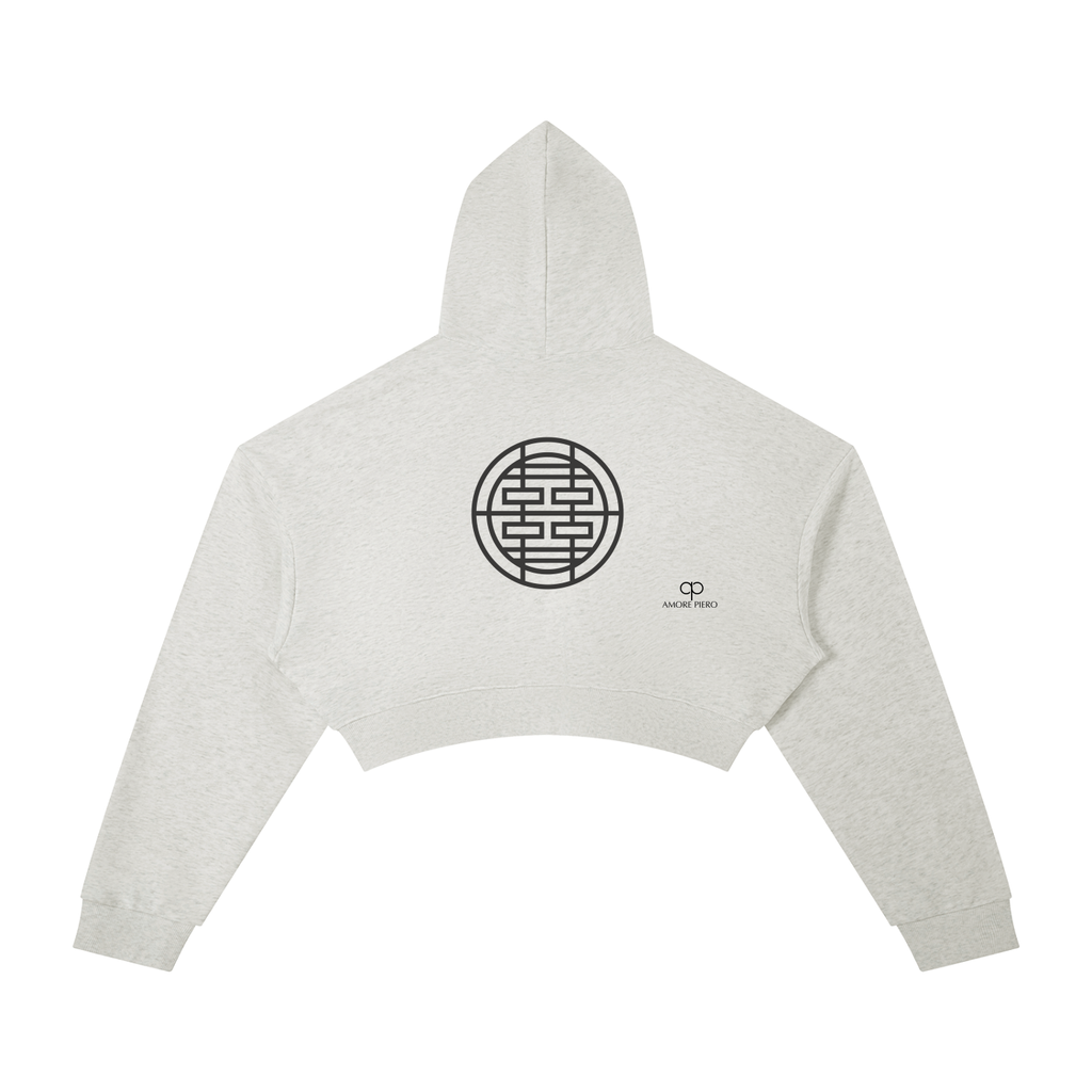Amore Oversized Cropped Hoodie