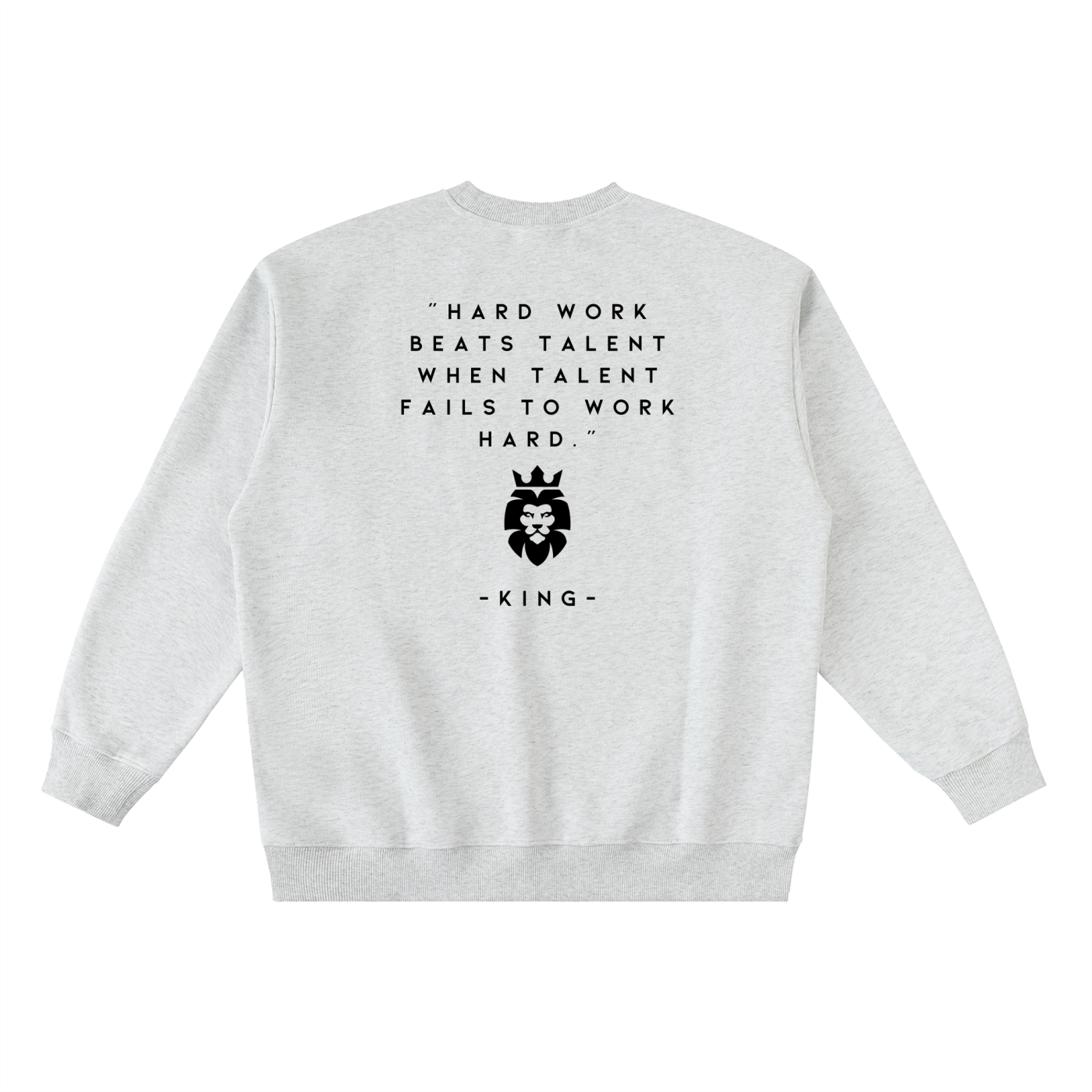 Ambition Oversized Crewneck Taped Sweatshirt Dark Logo 23.6