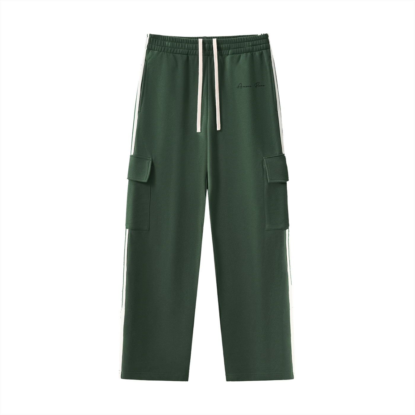 Side Stripe Straight-Leg Pants