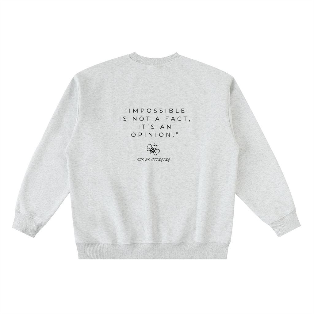 Oversized Crewneck Taped Sweatshirt
