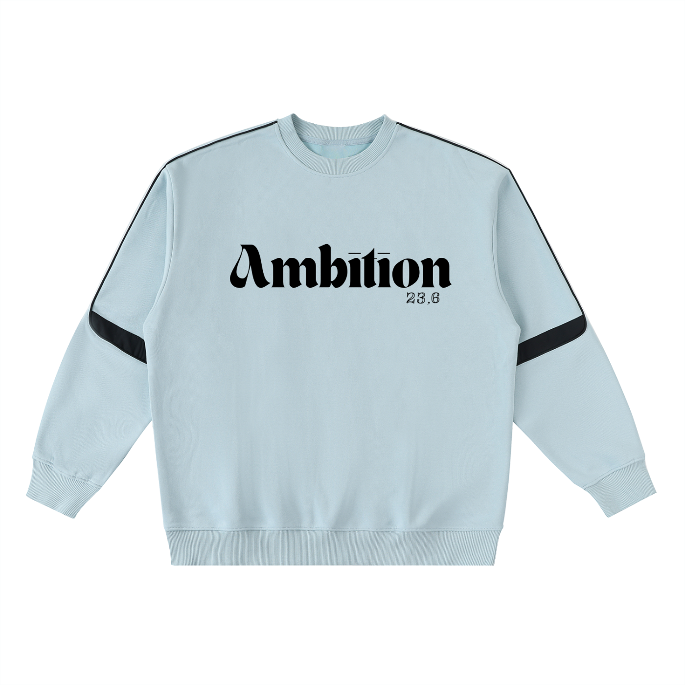 Ambition Oversized Crewneck Taped Sweatshirt Dark Logo 23.6