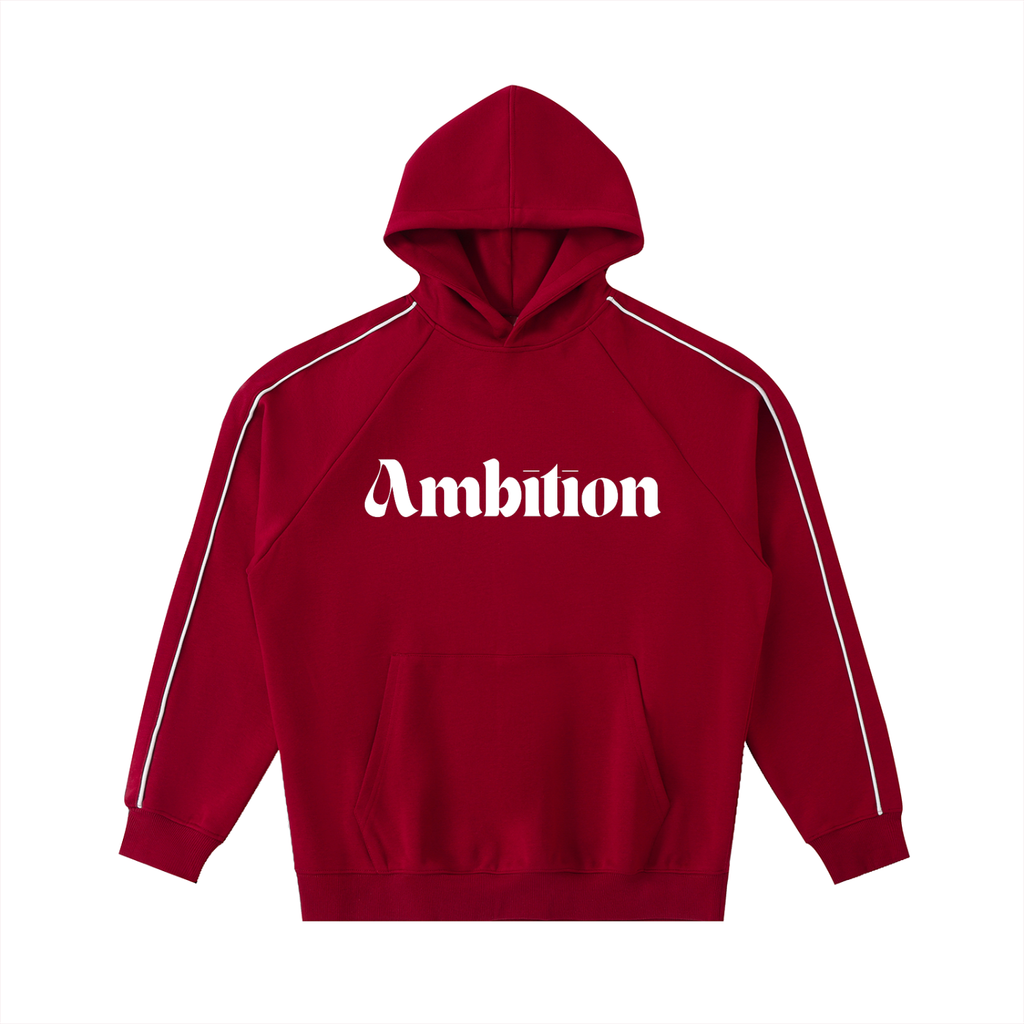Ambition Contrast Piping Raglan Hoodie