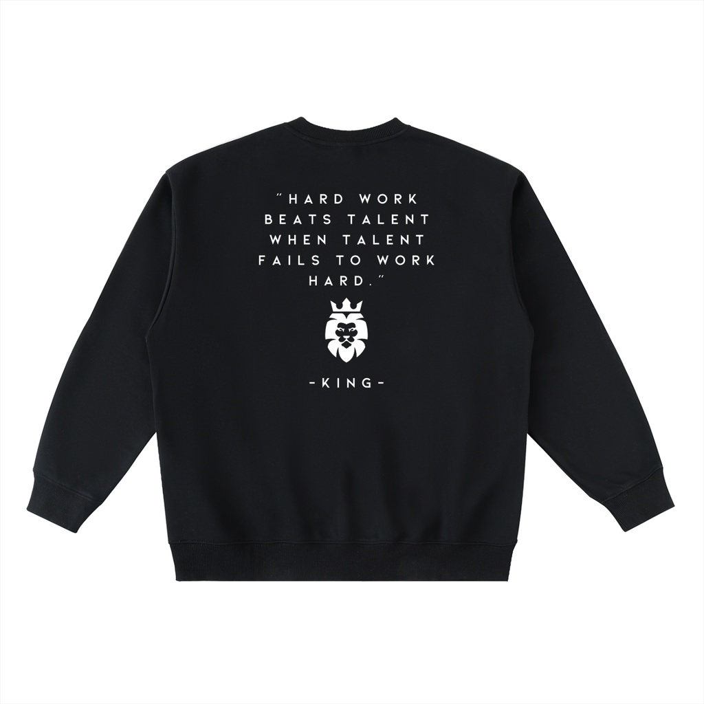 Ambition Oversized Crewneck Taped Sweatshirt Light Logo 23.6