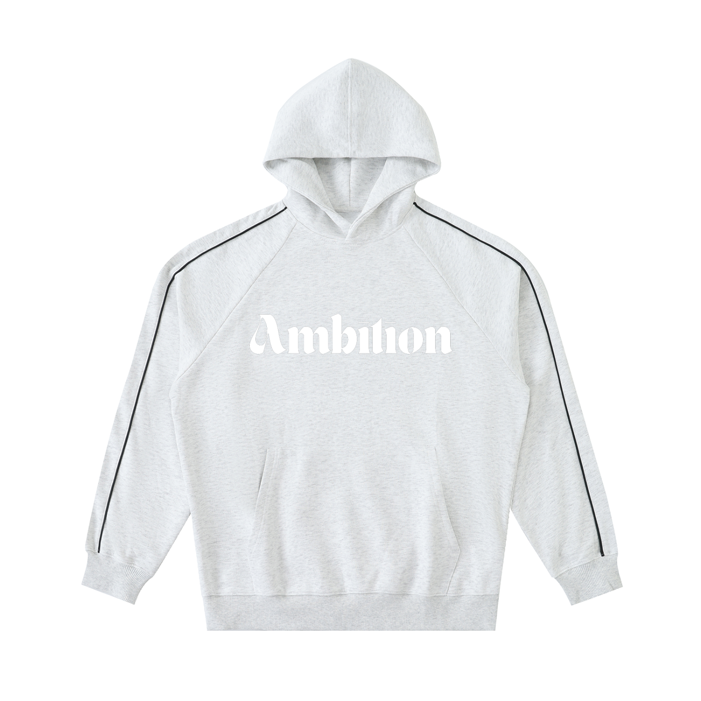 Ambition Contrast Piping Raglan Hoodie